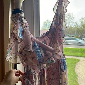 pink flower dress , rare editions , size : 12 ( girls )